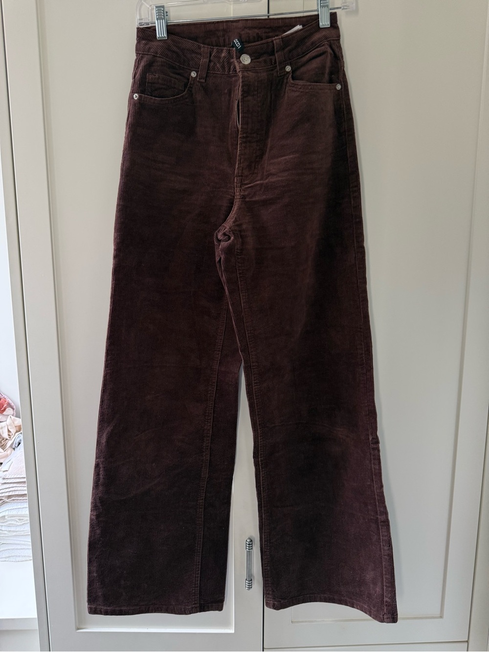 H&M Brown Corduroy Jeans - High Waisted Wide Leg